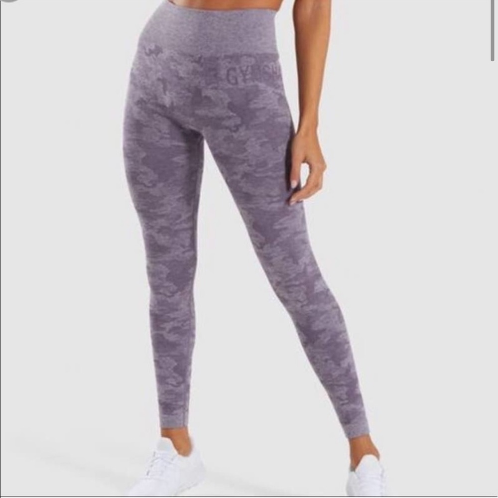 Gymshark Purple Camo Leggings
